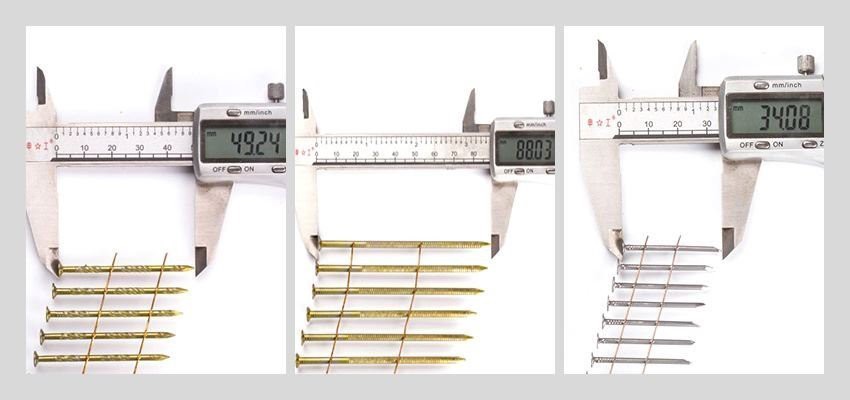 Wire Collated Coil Nail inspection