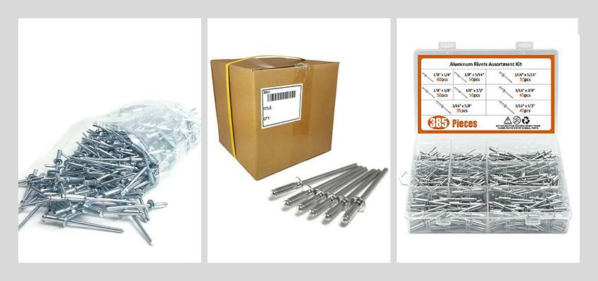 Aluminum Hammer Drive Rivet Nail package